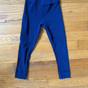 Hanna Andersson Navy Blue Ribbed Leggings